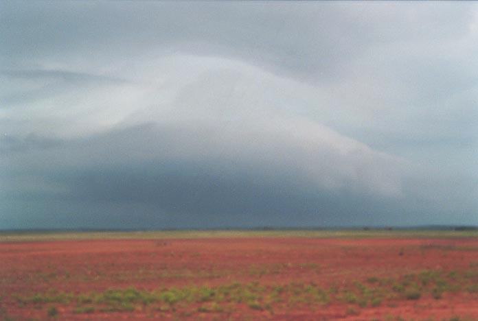 cumulonimbus thunderstorm_base : further E of Oklahoma border, USA   19 May 2001