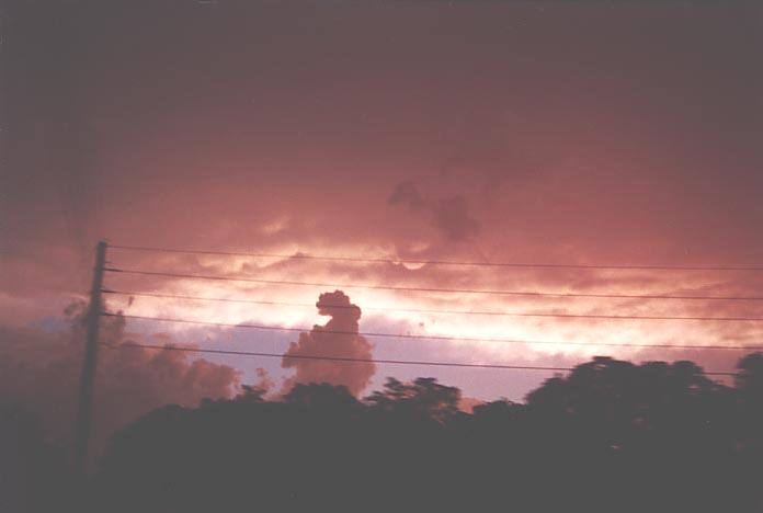 sunset sunset_pictures : on freeway towards McAlester, Oklahoma, USA   20 May 2001