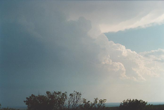 thunderstorm cumulonimbus_incus : SW of Childress, Texas, USA   26 May 2001