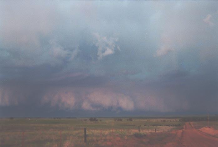 cumulonimbus thunderstorm_base : W of Woodward, Oklahoma, USA   27 May 2001