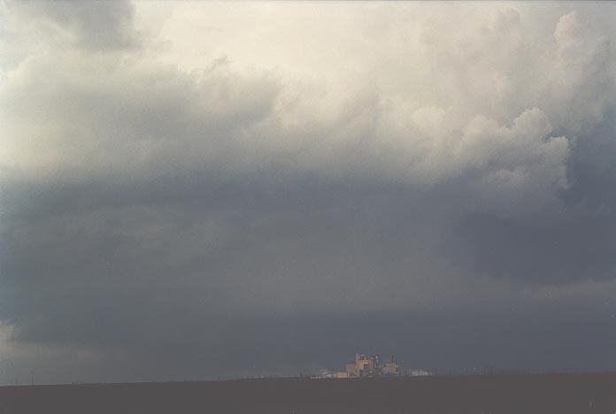 cumulonimbus thunderstorm_base : Amarillo, Texas, USA   29 May 2001