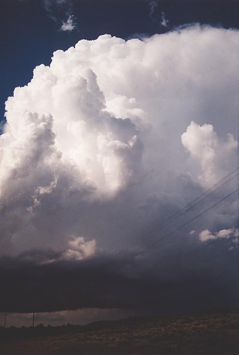 cumulonimbus supercell_thunderstorm : N of Woodward, Oklahoma, USA   5 June 2001