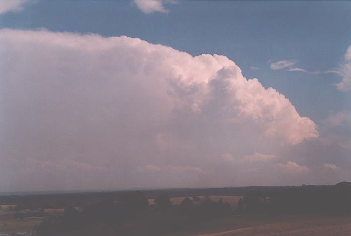 updraft thunderstorm_updrafts : S of The Oaks, NSW   2 October 2001