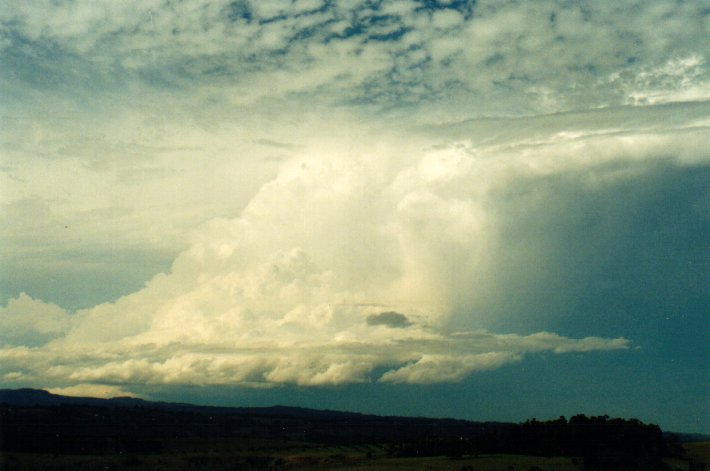 thunderstorm cumulonimbus_incus : McLeans Ridges, NSW   11 November 2001