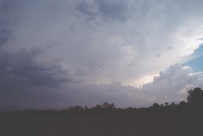 anvil thunderstorm_anvils : Warrell Creek, NSW   4 December 2001