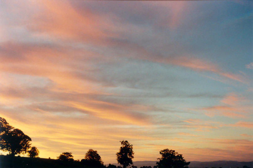 sunset sunset_pictures : McLeans Ridges, NSW   8 January 2002