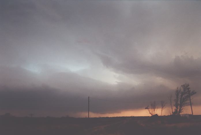 cumulonimbus thunderstorm_base : near Chillicothe, Texas, USA   24 May 2002