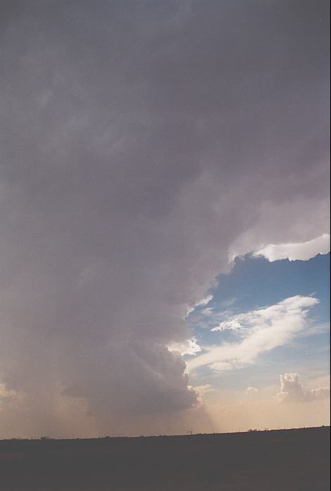 cumulonimbus supercell_thunderstorm : Odessa, Texas, USA   28 May 2002