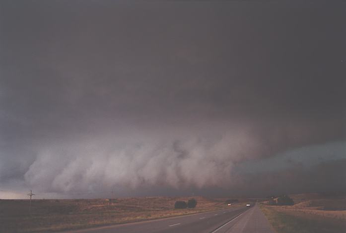 cumulonimbus thunderstorm_base : near Stratton, Colorado, USA   3 June 2002