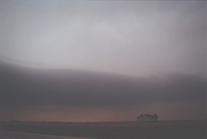 cumulonimbus thunderstorm_base : near Burlington, Colorado, USA   3 June 2002