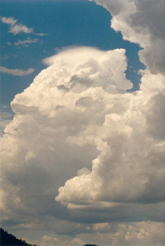 pileus pileus_cap_cloud : NW of Lismore, NSW   15 December 2002