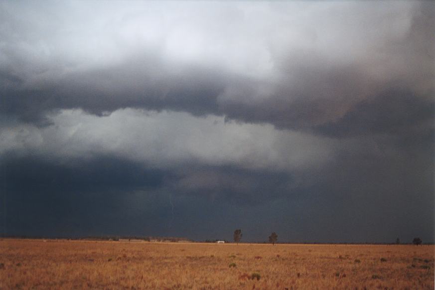 cumulonimbus supercell_thunderstorm : Narrabri, NSW   23 December 2002