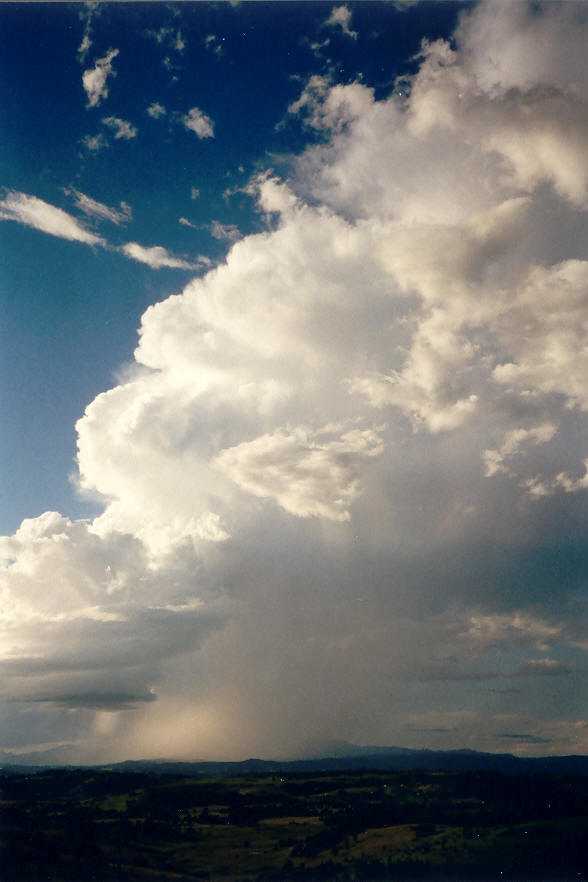 thunderstorm cumulonimbus_incus : McLeans Ridges, NSW   22 March 2003