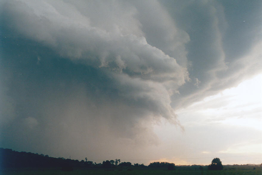 cumulonimbus supercell_thunderstorm : near Coraki, NSW   30 March 2003