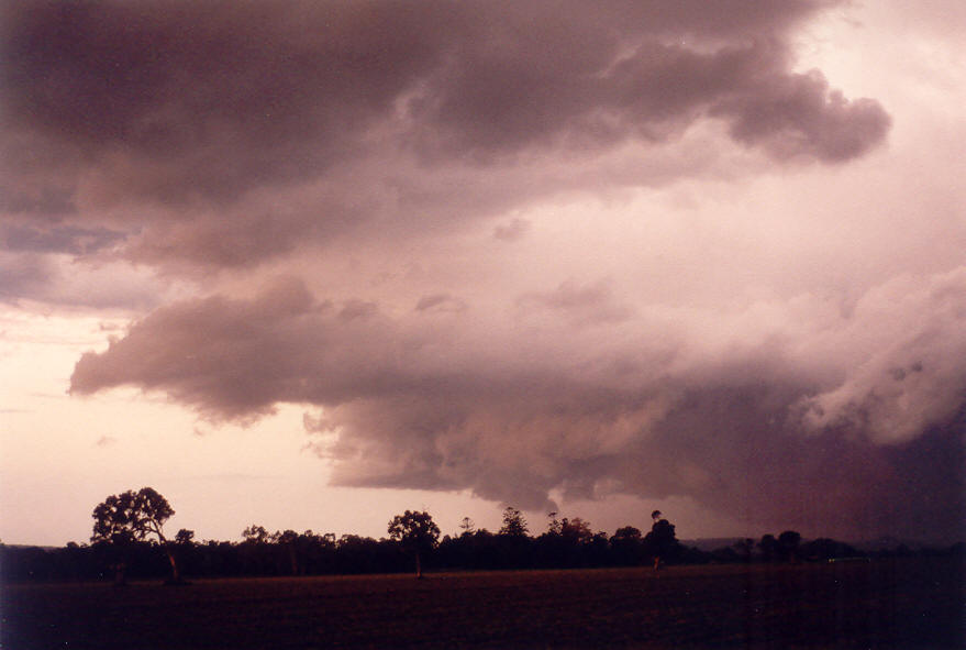 wallcloud thunderstorm_wall_cloud : E of Casino, NSW   30 March 2003