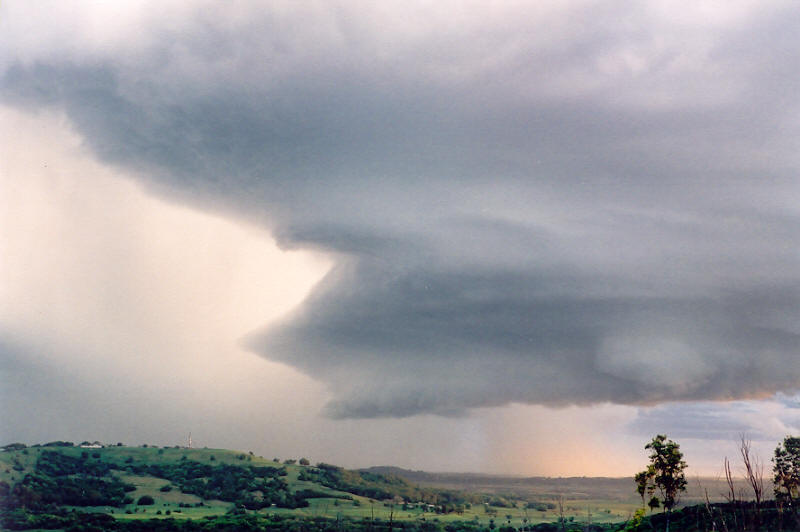 wallcloud thunderstorm_wall_cloud : Meerschaum, NSW   20 October 2003