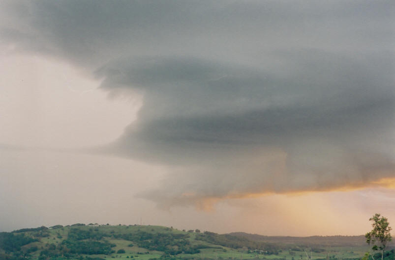 wallcloud thunderstorm_wall_cloud : Meerschaum, NSW   20 October 2003