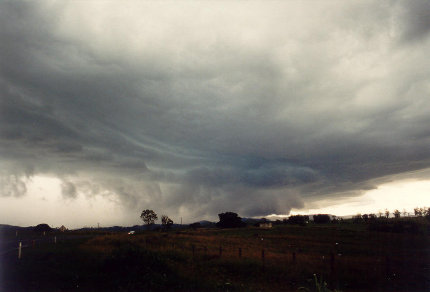 cumulonimbus thunderstorm_base : Tabulam, NSW   23 January 2004