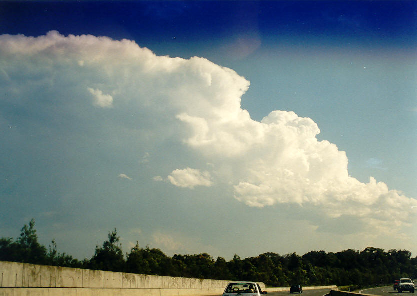 thunderstorm cumulonimbus_incus : S of Tweed Heads, NSW   28 January 2004