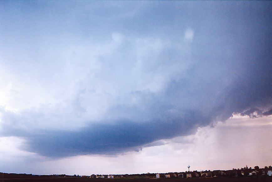 cumulonimbus thunderstorm_base : NW of Sioux City, South Dakota, USA   9 May 2004
