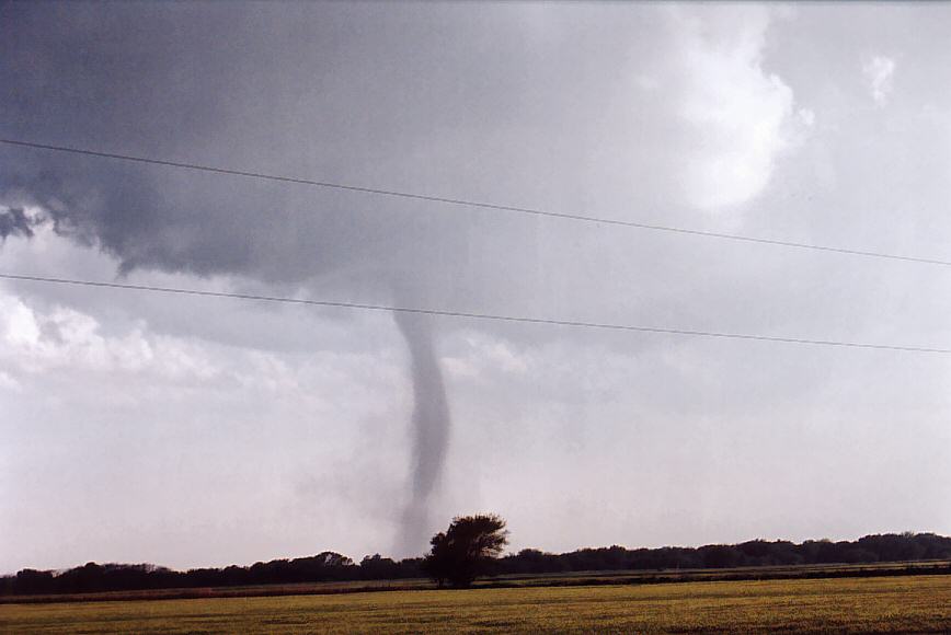 tornadoes funnel_tornado_waterspout : Sharon, Kansas, USA   12 May 2004