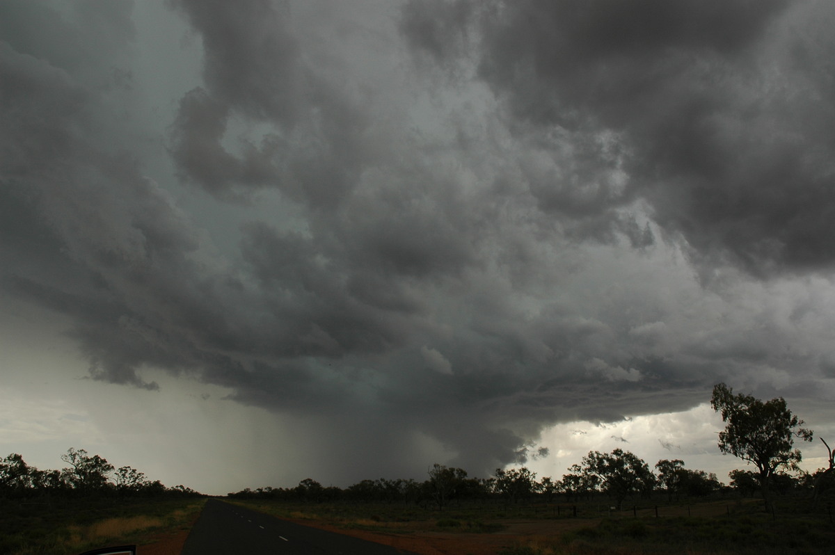 cumulonimbus thunderstorm_base : W of Walgett, NSW   8 December 2004