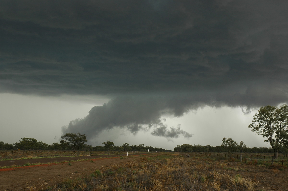 cumulonimbus thunderstorm_base : W of Walgett, NSW   8 December 2004