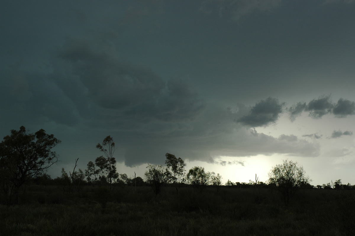 cumulonimbus thunderstorm_base : W of Walgett, NSW   8 December 2004