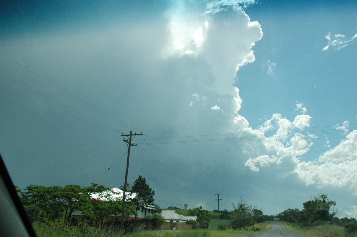 updraft thunderstorm_updrafts : Wyrallah, NSW   13 December 2004