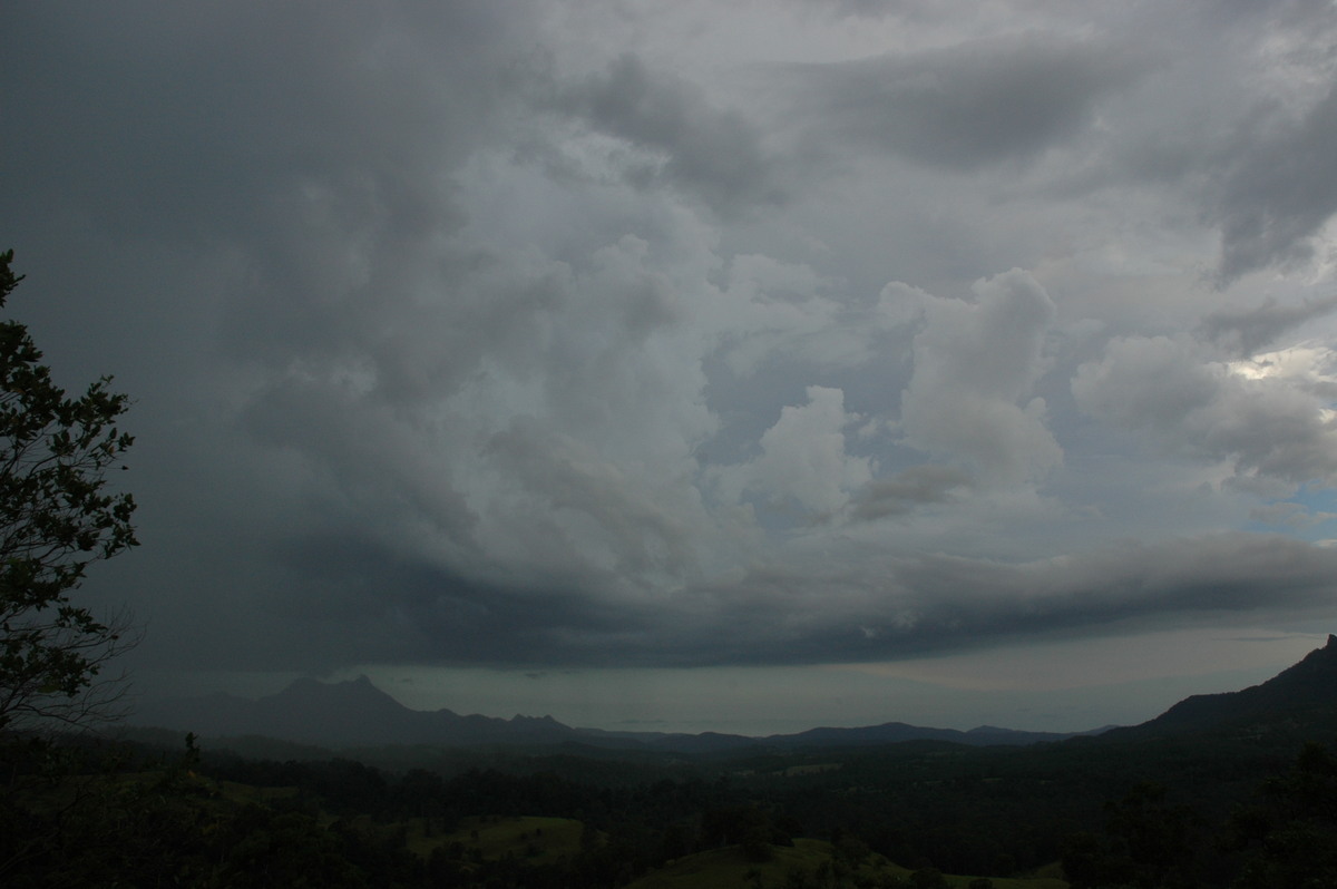 cumulonimbus thunderstorm_base : near Kyogle, NSW   22 February 2005