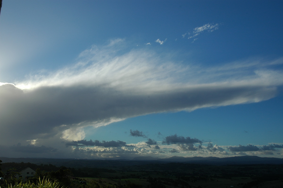 anvil thunderstorm_anvils : McLeans Ridges, NSW   27 April 2005