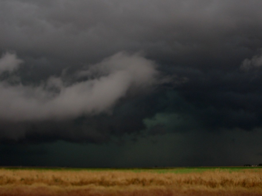 cumulonimbus thunderstorm_base : near Nazareth, Texas, USA   31 May 2005