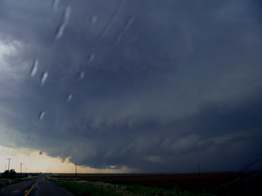 cumulonimbus thunderstorm_base : near Littlefield, Texas, USA   31 May 2005