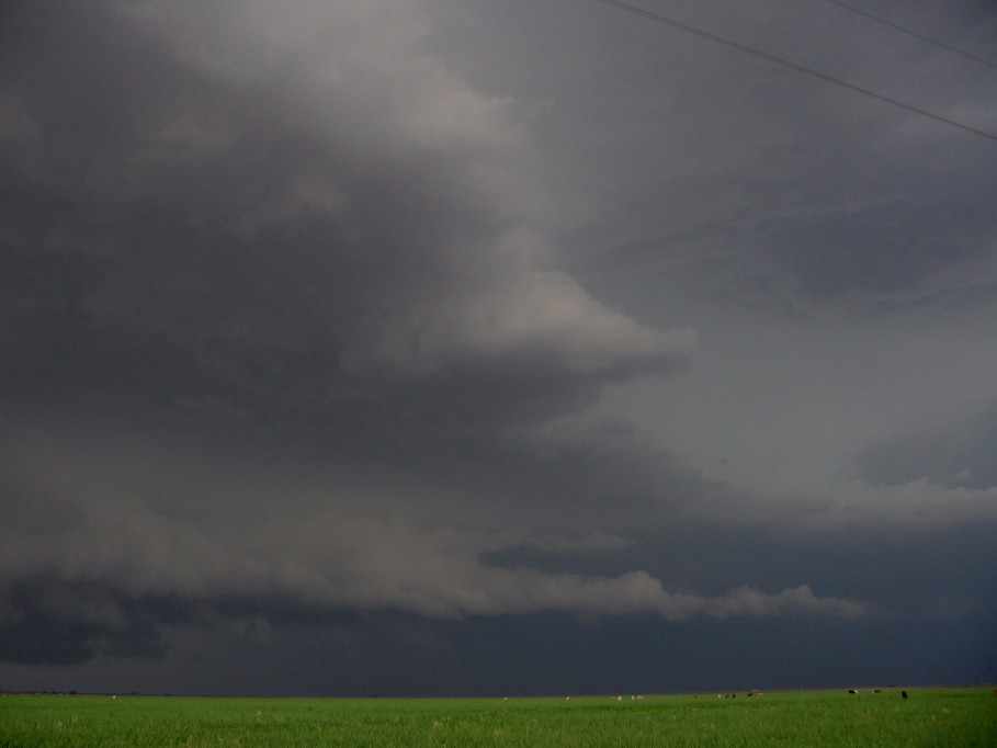 cumulonimbus supercell_thunderstorm : near Littlefield, Texas, USA   31 May 2005