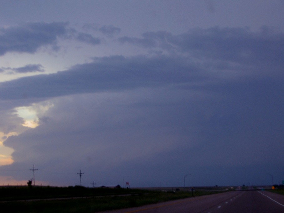 cumulonimbus supercell_thunderstorm : I-70 near Flagler, Colorado, USA   2 June 2005