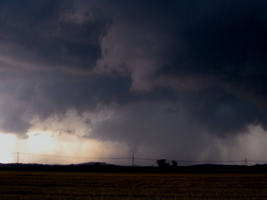 cumulonimbus thunderstorm_base : Mountain Park, N of Snyder, Oklahoma, USA   5 June 2005