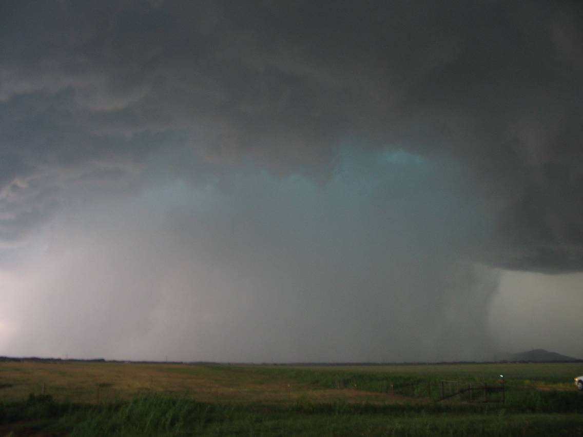 cumulonimbus thunderstorm_base : near Snyder, Oklahoma, USA   5 June 2005