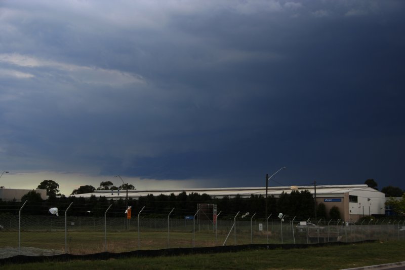 cumulonimbus thunderstorm_base : Bankstown Airport, NSW   22 October 2005