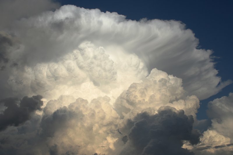 anvil thunderstorm_anvils : near Nowendoc, NSW   27 October 2005