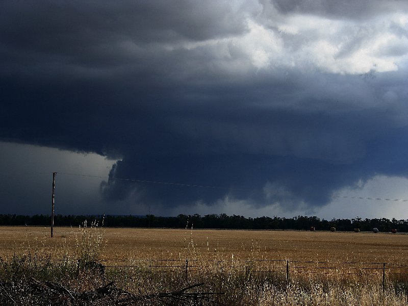 cumulonimbus supercell_thunderstorm : W of Barradine, NSW   25 November 2005