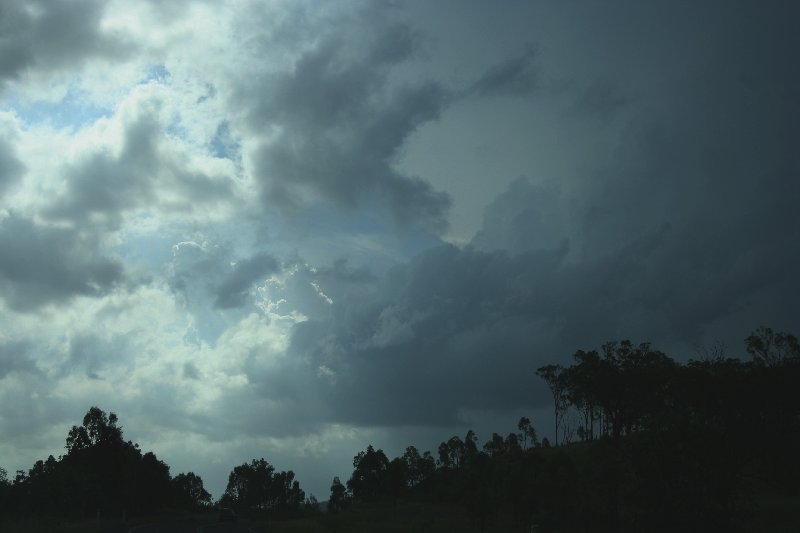 cumulonimbus thunderstorm_base : near Yarraman, Qld   26 December 2005