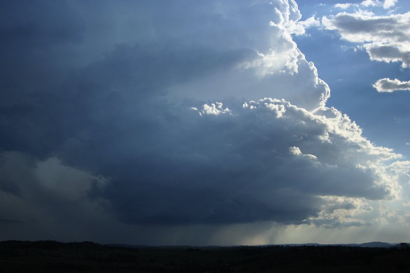 cumulonimbus thunderstorm_base : near Yarraman, Qld   26 December 2005