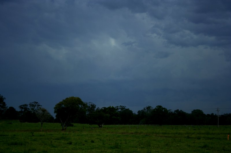 cumulonimbus thunderstorm_base : S of Nambucca Heads, NSW   28 December 2005