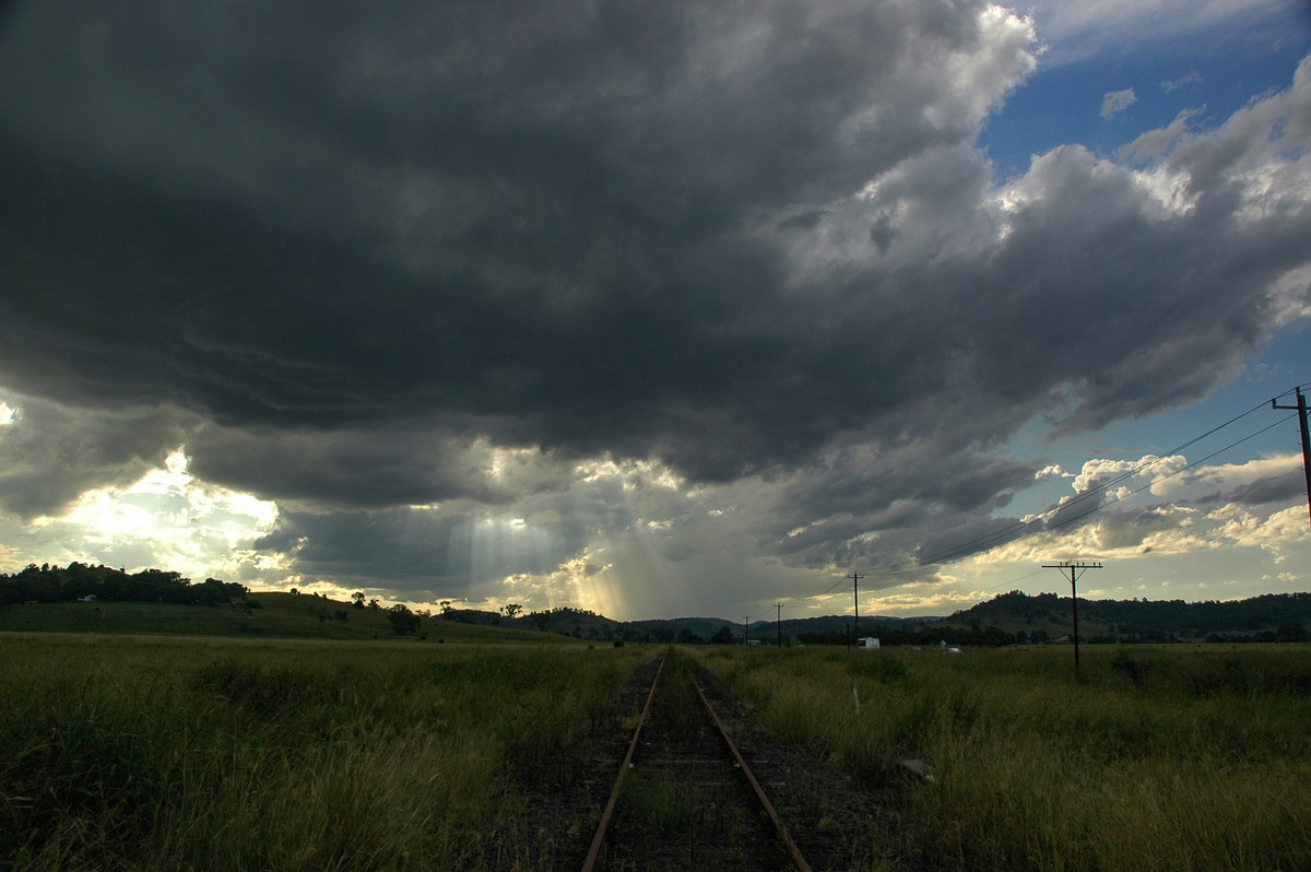 cumulonimbus thunderstorm_base : near Lismore, NSW   4 April 2006