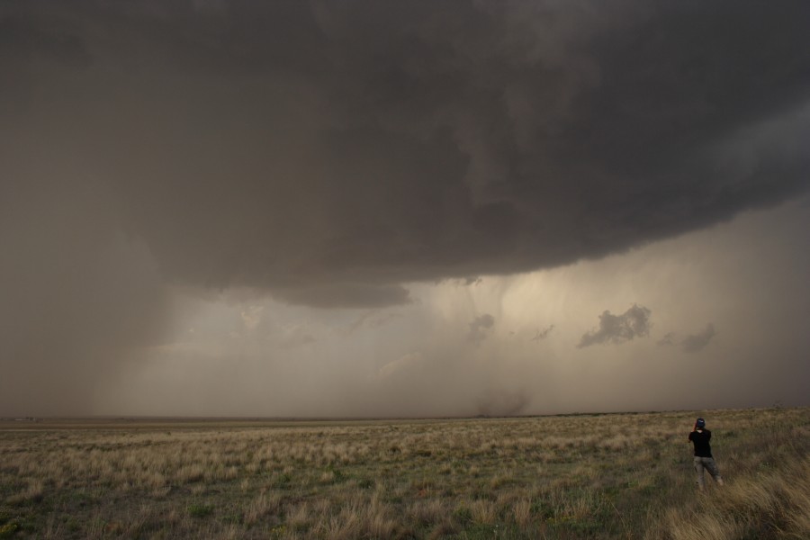 cumulonimbus thunderstorm_base : Patricia, Texas, USA   5 May 2006