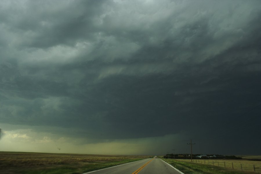 cumulonimbus thunderstorm_base : SW of Hoxie, Kansas, USA   26 May 2006