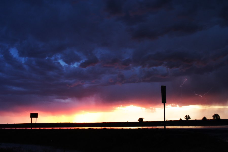 sunset sunset_pictures : near Hoxie, Kansas, USA   26 May 2006