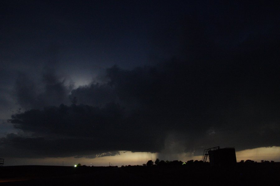 cumulonimbus thunderstorm_base : SE of Kinsley, Kansas, USA   29 May 2006