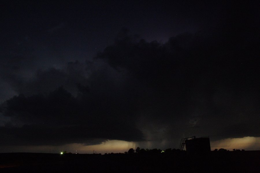 cumulonimbus thunderstorm_base : SE of Kinsley, Kansas, USA   29 May 2006