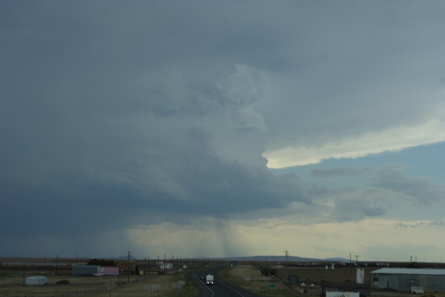 cumulonimbus thunderstorm_base : W of Clayton, Colorado, USA   2 June 2006